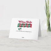 Carte Retro Merry Christmas Père Noël (Dos)