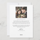 Carte Retro Merry & Married Photo Holiday (Dos)