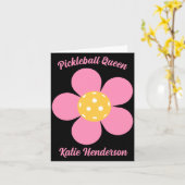 Carte Retro Mod 70s Ckleball Flower D  (Fleur jaune)