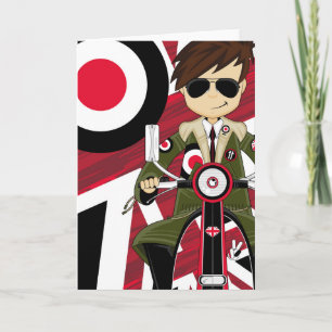 Carte Retro Mod sur Scooter