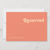 Carte Rétro moderne | Symbole de corail réservé (Dos)