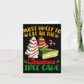 Carte Retro Most Likely To Eat All The Christmas Tree Ca (Devant)