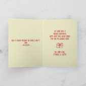 Carte Retro Naughty Père Noël Deez Nuts Drôle Noël (Intérieur)