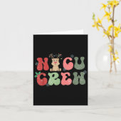 Carte Retro Nicu Crew Christmas Lights Reindeer Neonatal (Fleur jaune)