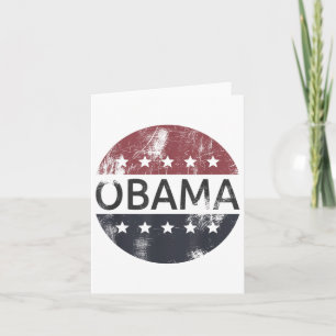 Carte Retro Obama Président du vote Vintage Barack Obama