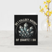 Carte Retro Of Quartz I Do Rock Collector Geode Hunter G (Fleur jaune)