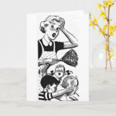 Carte Rétro Oflhelmed Maman (Fleur jaune)