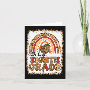 Carte Rétro Oh Hé Huitième Année Boho Arc-en-ciel Premie
