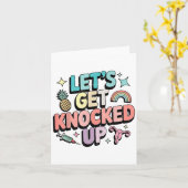 Carte Retro On assomme Le Transfert De Fertilité Ivf (Fleur jaune)