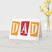 Carte Retro Papa (Fleur jaune)