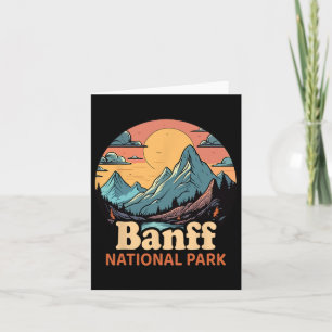 Carte Rétro Parc national Banff Randonnée Voyage de camp