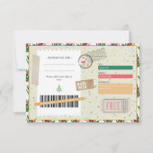 Carte Retro Pine Branches Christmas Ticket Gift Coupon (Devant)
