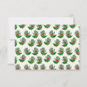 Carte Retro Pine Branches Christmas Ticket Gift Coupon (Dos)