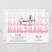 Carte Retro Pink Faux Nails Sizing Kit Display Card (Dos)