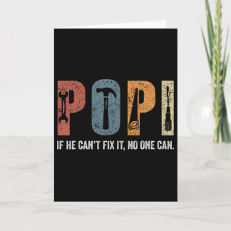 Carte Retro Popi S'il ne peut pas le réparer personne ne
