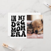 Carte rétro pour la meilleure maman de chien – Ann (Devant/Arrière en situation)