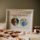 Carte Rétro Quand Nous Étions Âge Bébé Numéro de tableau