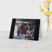 Carte Retro Rain Painting by Alfred Fox (Fleur jaune)