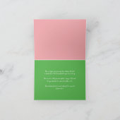 Carte Retro Rainbow Chicks Fun Party Custom Note C (Intérieur)