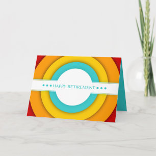 Carte rétro-retraite heureuse