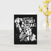 Carte Retro Reverse Revenir à la manifestation pour la l (Fleur jaune)
