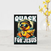 Carte Retro Rubber Duck Christian Rubber Ducky Quacks Fo (Fleur jaune)