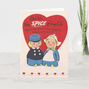 Carte Retro Salt & Poivre Hollandais Valentine's D