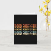 Carte Rétro Sening Positif Vibes (Fleur jaune)