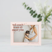 Carte Retro Seventies Boho | Grossesse photo (Debout devant)