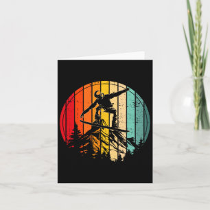 Carte Retro Snowboard Adventure Sports d'hiver Snowboa