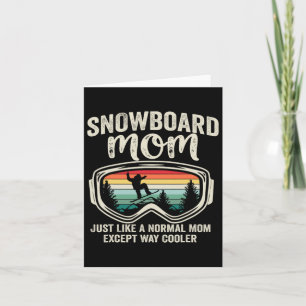 Carte Retro Snowboardeur Snowboard Maman Snowboard Vinta