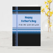 Carte Retro Son en droit Bonne Fête des pères (Fleur jaune)