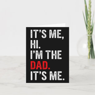Carte Rétro Son Moi Bonjour Je suis Le Papa C'Est Moi Ca