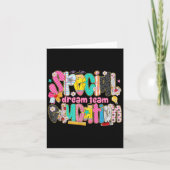 Carte Retro Special Education Squad Dream Team Sped Teac (Devant)