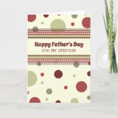 Carte Retro Stepson Happy Fête des pères (Devant)