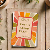 Carte Retro Stylish Funny Grad Cash Quote