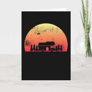 Carte Retro Sunset RV - Cadeau du propriétaire d'une mai