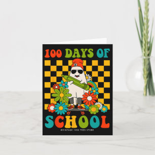 Carte Retro Super 100 Jours D'Enseignants Scolaires Enfa