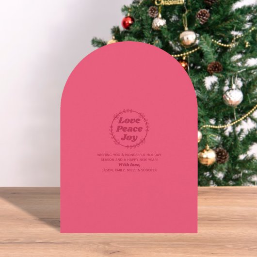 Carte Retro Super Joyeux Noël Photo Holiday