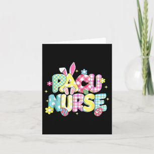 Carte Retro Super Pacu Nurse Bunny Ear Drôle Gif de Pâqu
