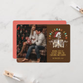 Carte Retro Super Photo Christmas Skeleton Crew (Devant/Arrière en situation)