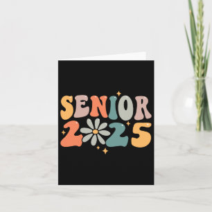 Carte Retro Super Senior 25 Cl Of 2025 Graduation Smile