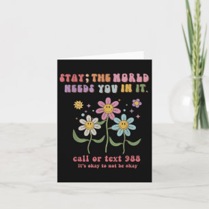 Carte Retro Super Stay Le Monde a besoin de vous 988 Sui