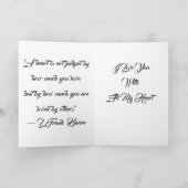 Carte Retro Tin Man Red Bow Cravate Votre Texte (Intérieur)