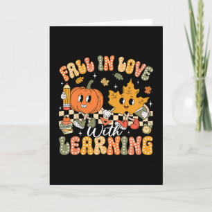 Carte Retro Tombez Amoureux De L'apprentissage Automne C