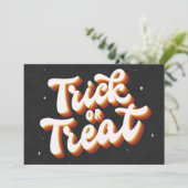 Carte Retro Trick or Treat (Debout devant)
