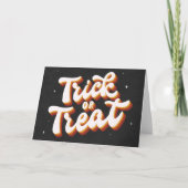 Carte Retro Trick or Treat (Devant)