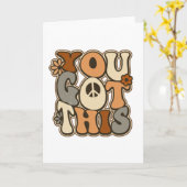 Carte Retro, tu as trouvé ça (Fleur jaune)