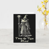 Carte Retro T'was The tism M'lord Funny Witch Frog Graph (Fleur jaune)