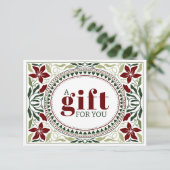 CARTE RETRO VACANCES VERT FLEURS BROWN FRAME NOËL (Debout devant)